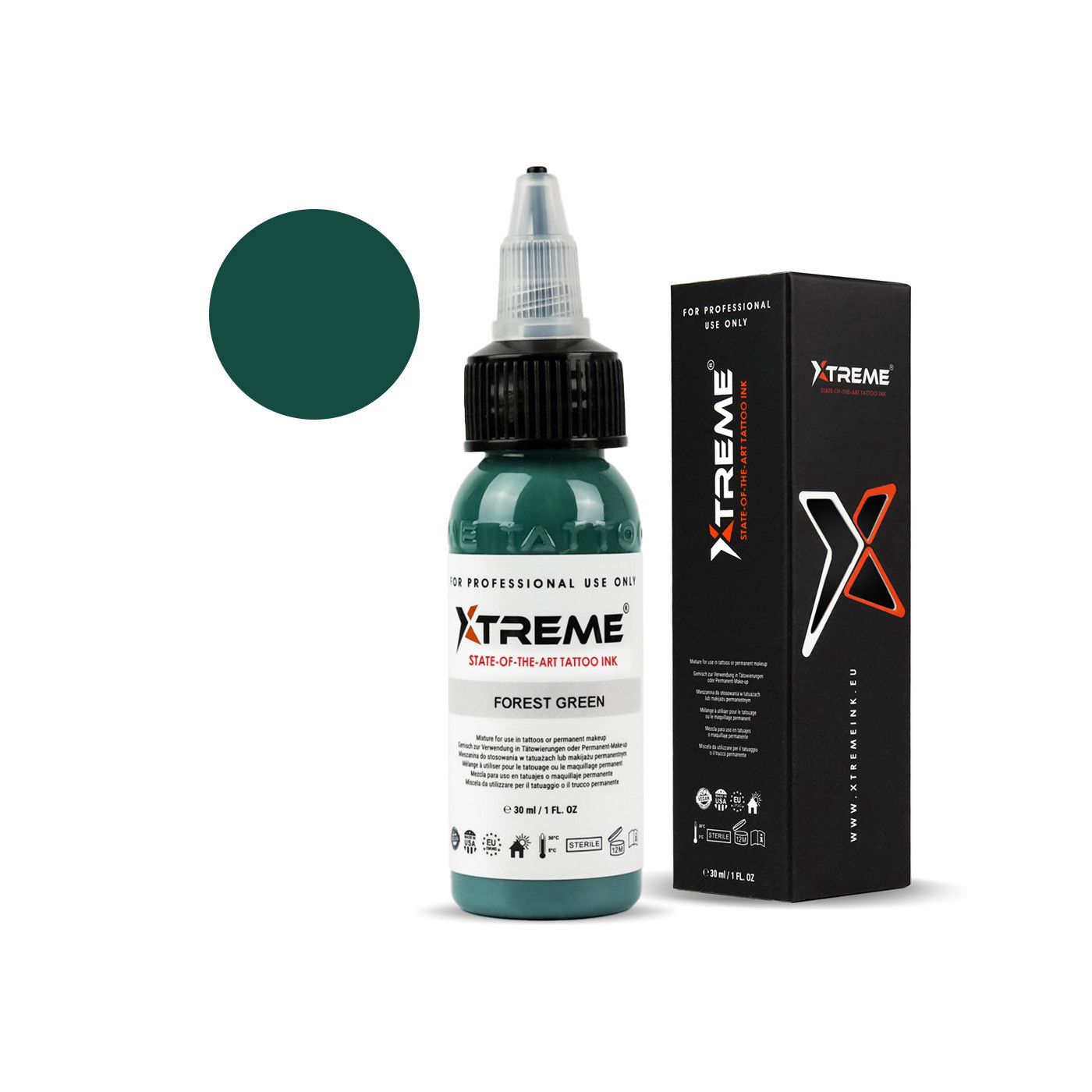 Xtreme Ink - Forest Green - 30ml (Reach Compliant) Xtreme Ink - Forest Green - 30ml (Reach Compliant)