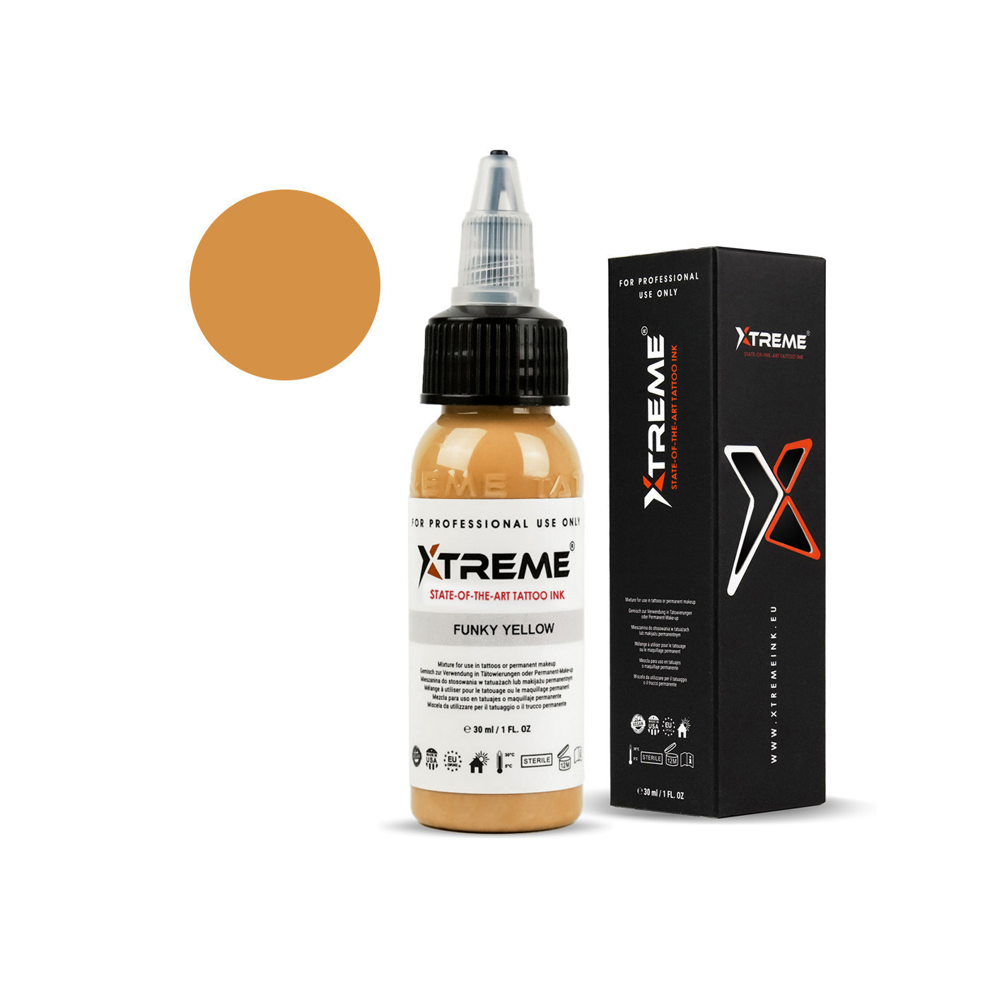 Xtreme Ink - Funky Yellow - 30ml (Reach Compliant) Xtreme Ink - Funky Yellow - 30ml (Reach Compliant)