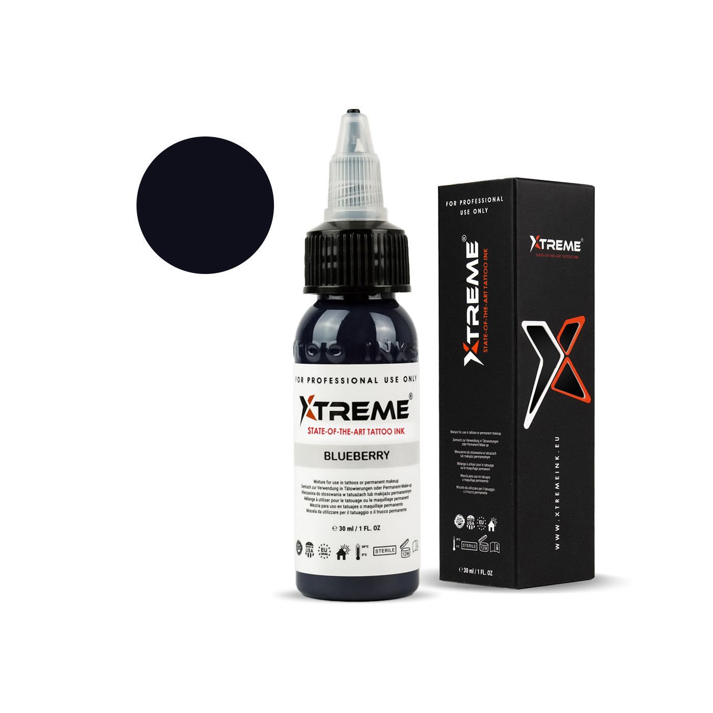 Xtreme Ink - Blueberry - 30ml (Reach Compliant) Xtreme Ink - Blueberry - 30ml (Reach Compliant)