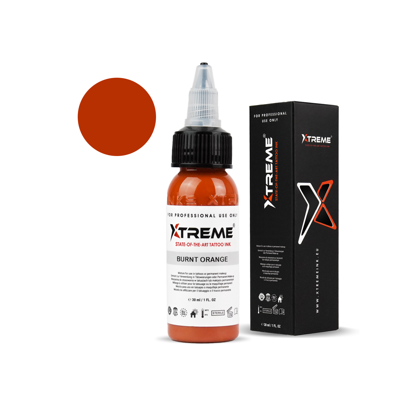 Xtreme Ink - Burnt Orange - 30ml (Reach Compliant) Xtreme Ink - Burnt Orange - 30ml (Reach Compliant)