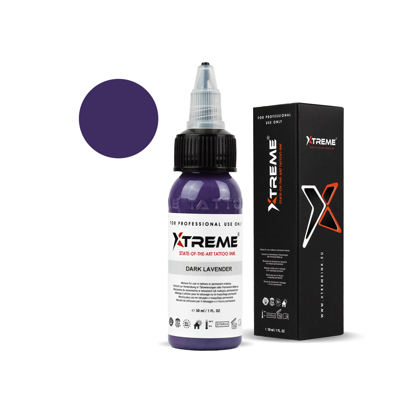 Xtreme Ink - Dark Lavender - 30ml (Reach Compliant) Xtreme Ink - Dark Lavender - 30ml (Reach Compliant)