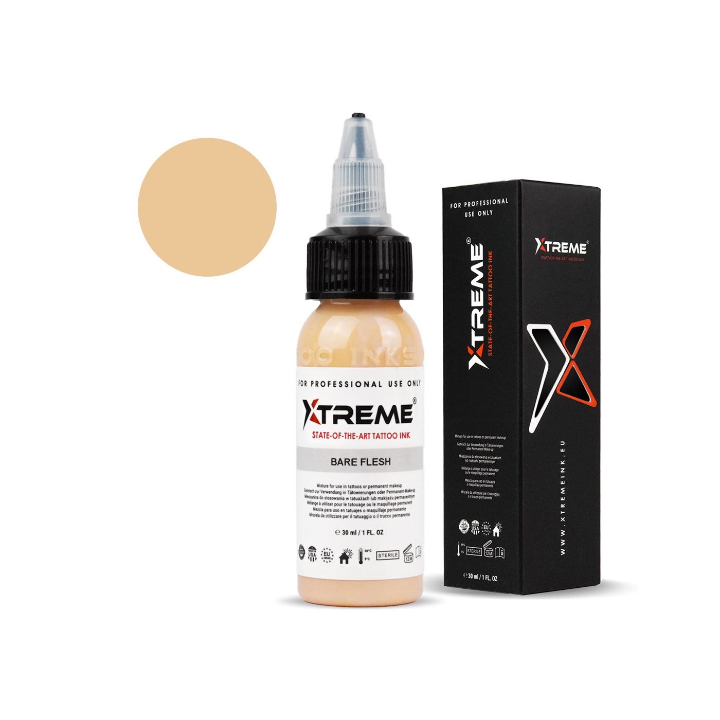 Xtreme Ink - Bare Flesh - 30ml (Reach Compliant) Xtreme Ink - Bare Flesh - 30ml (Reach Compliant)