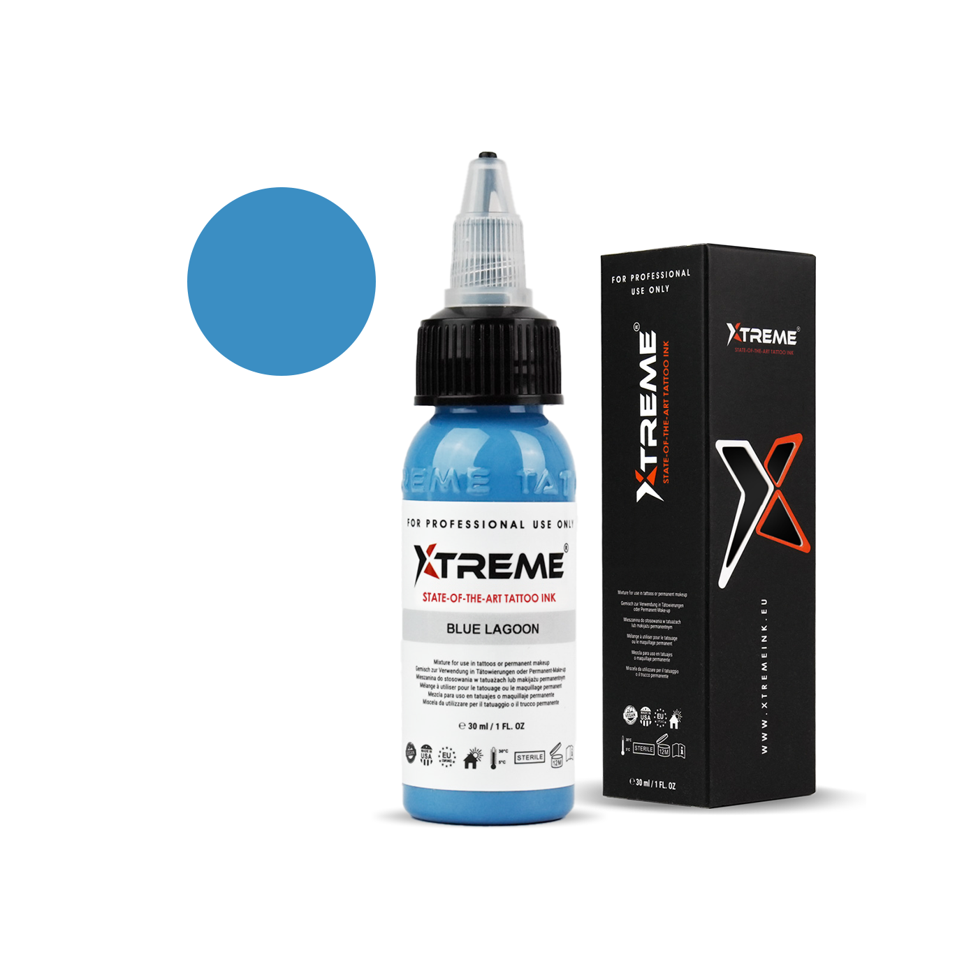 Xtreme Ink - Blue Lagoon - 30ml (Reach Compliant) Xtreme Ink - Blue Lagoon - 30ml (Reach Compliant)