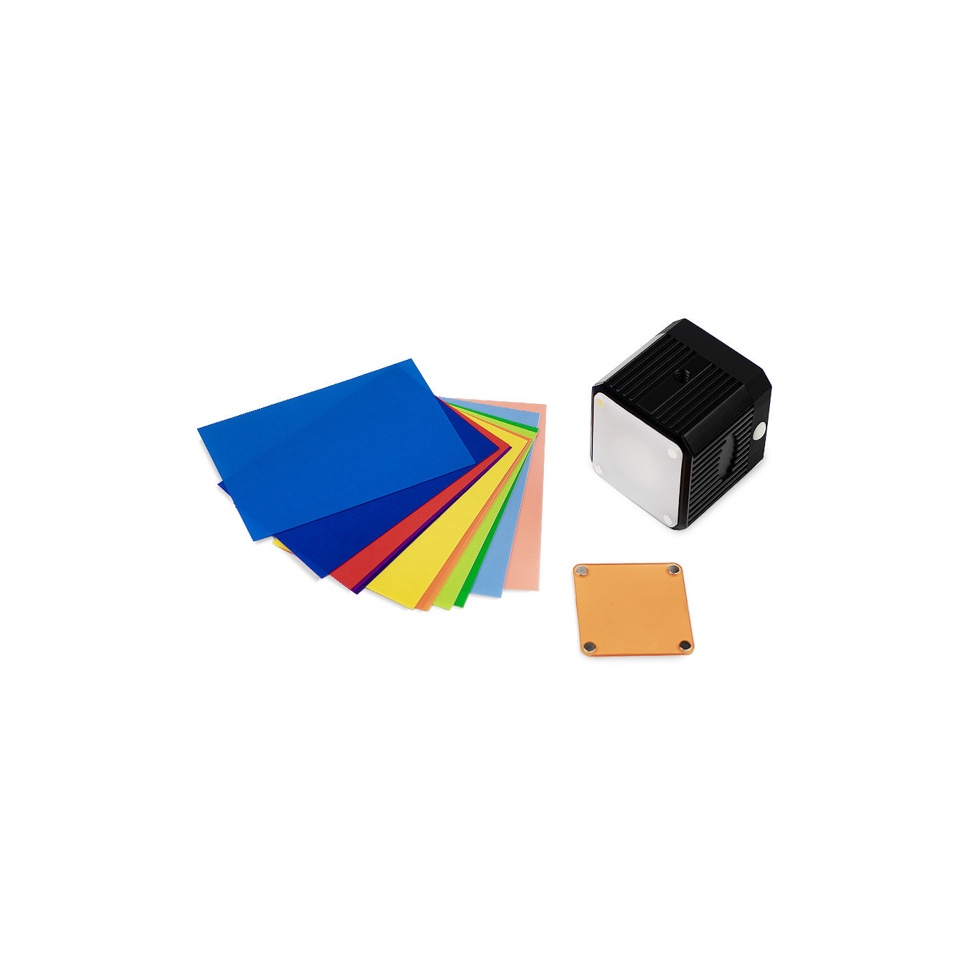 Photo lamp with filters for the phone - rechargeable Photo lamp with filters for the phone - rechargeable