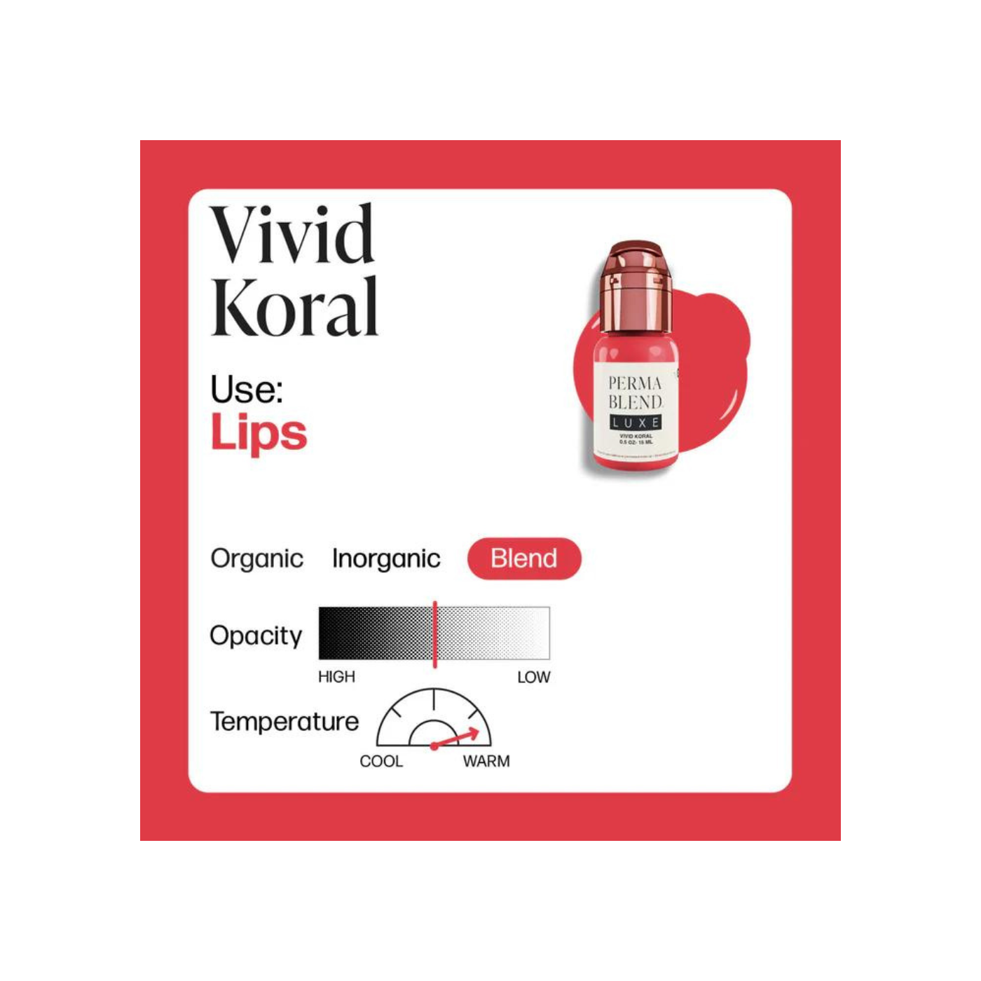 Perma Blend Luxe - Vivid Koral 15ml (Reach 2023) - Perma Blend Luxe - All Colors Perma Blend Luxe - Vivid Koral 15ml (Reach 2023) - Perma Blend Luxe - All Colors
