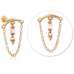 DANGLING CHAIN - EAR - GOLD