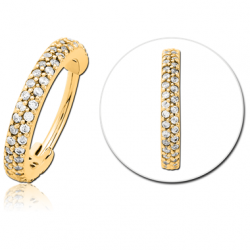 CRYSTAL CLICKER - EAR - GOLD