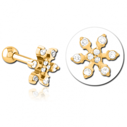SNOWFLAKE - EAR - GOLD