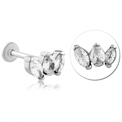 3 CRYSTAL DROPS - EAR