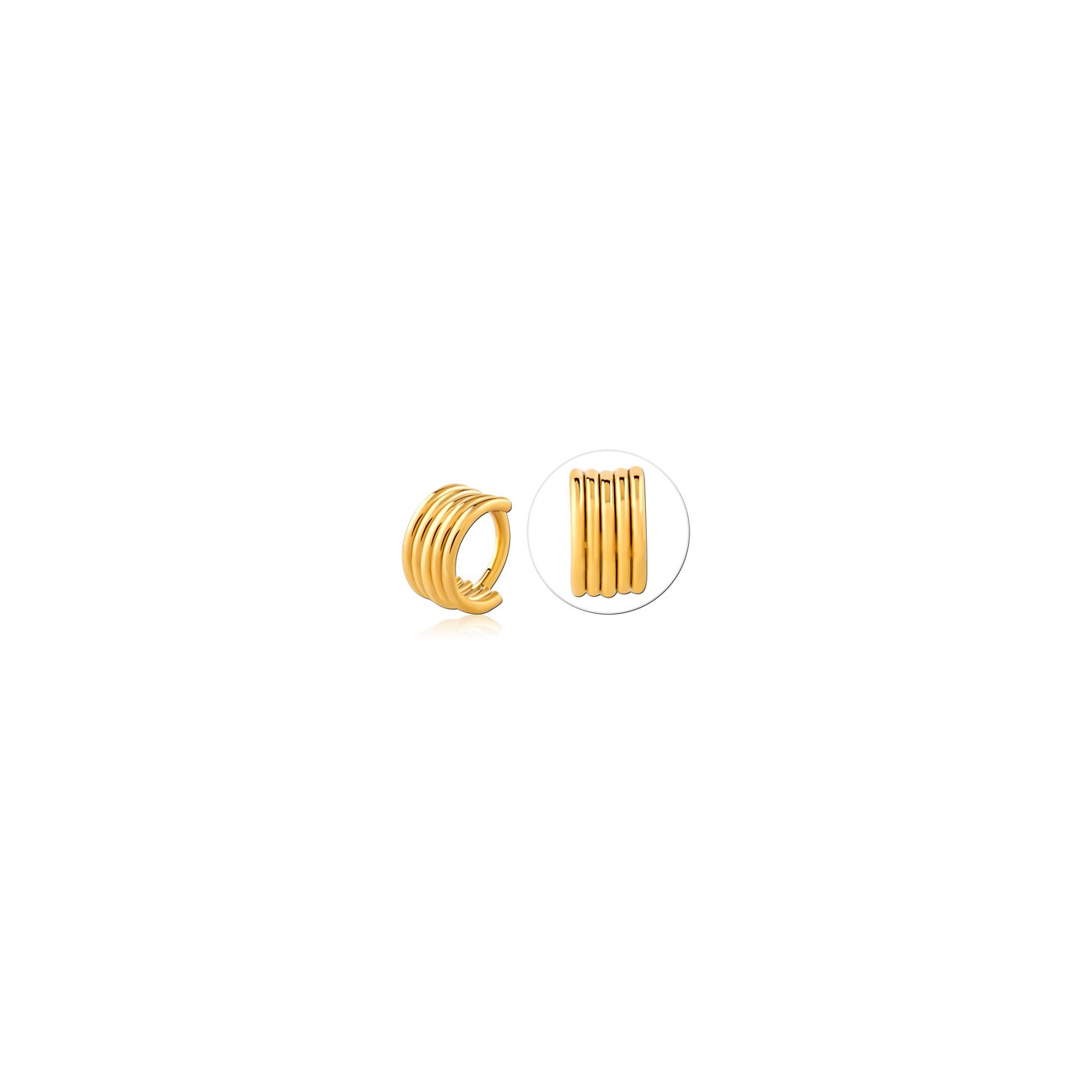 5 LINES - CLICKER - EAR - GOLD 5 LINES - CLICKER - EAR - GOLD