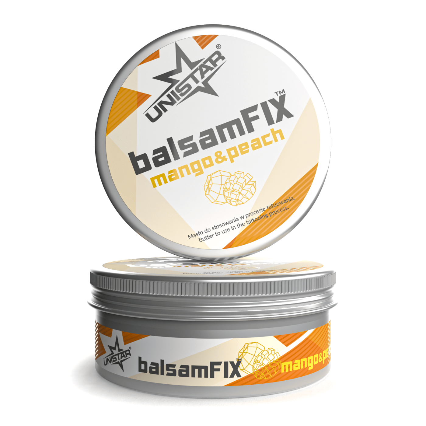 UNISTAR balsamFIX Mango&Peach - tattoo process butter 200 ml UNISTAR balsamFIX Mango&Peach - tattoo process butter 200 ml