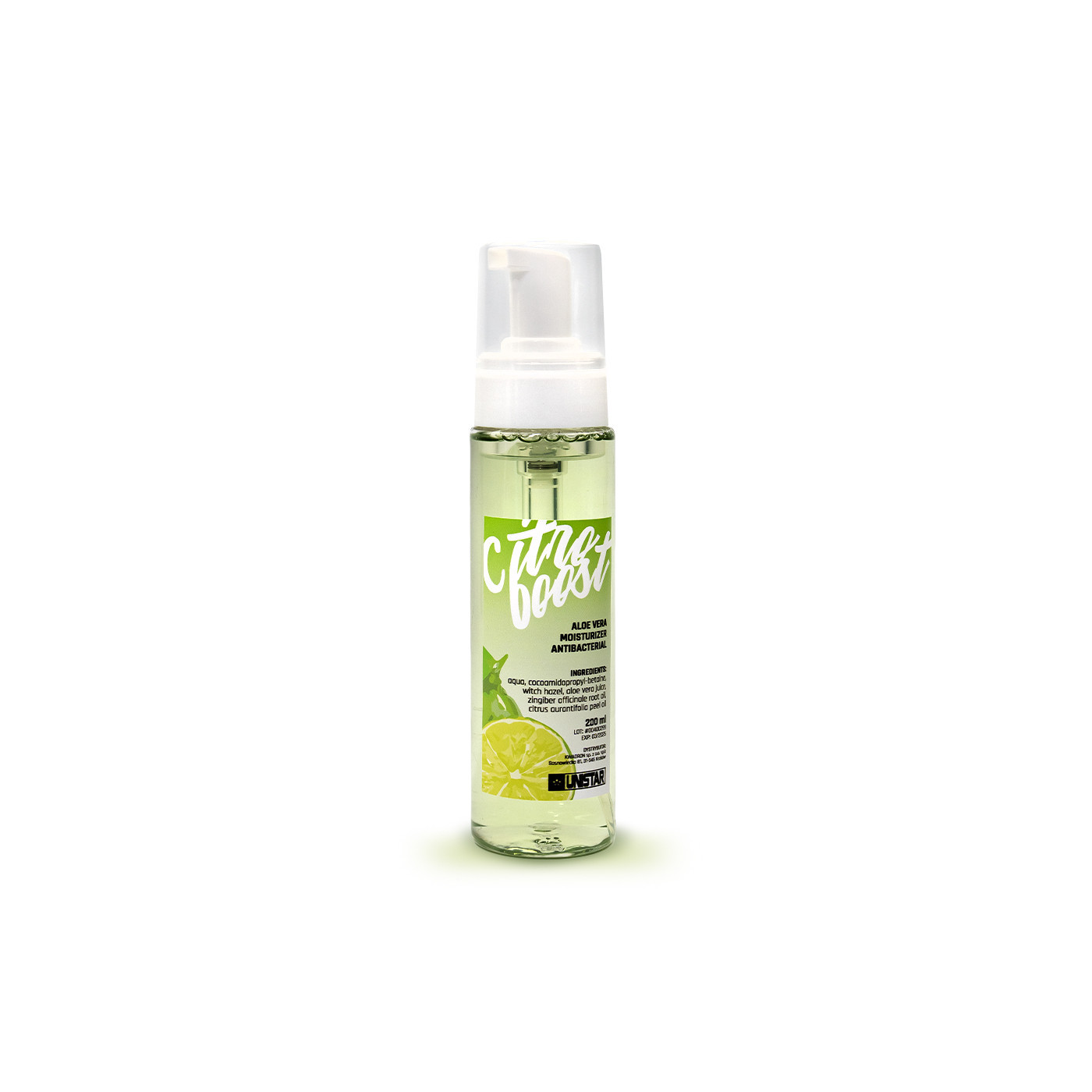 UNISTAR CITRO-BOOST Foam Soap - 200ml UNISTAR CITRO-BOOST Foam Soap - 200ml