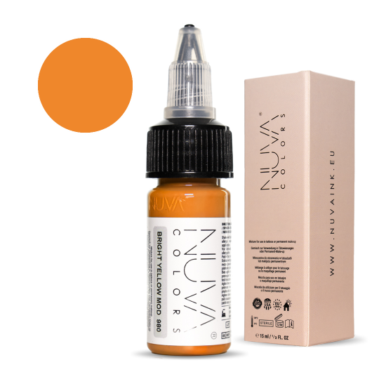 Neon Yellow Mod Nuva Colors - Modifier - 980 Bright Yellow Mod - 15ml (Reach Compliant)