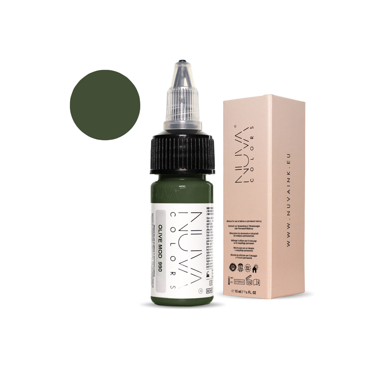 Nuva Colors - Modifier - 990 Olive Mod - 15ml (Reach Compliant) Nuva Colors - Modifier - 990 Olive Mod - 15ml (Reach Compliant)