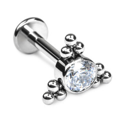 LABRET TRIANGLE WITH ZIRCONS