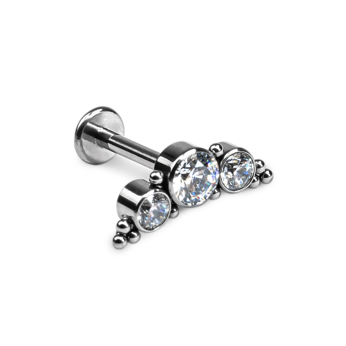 LABRET CLUSTER WITH MINI BALLS LABRET CLUSTER WITH MINI BALLS
