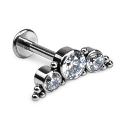 LABRET CLUSTER WITH MINI BALLS