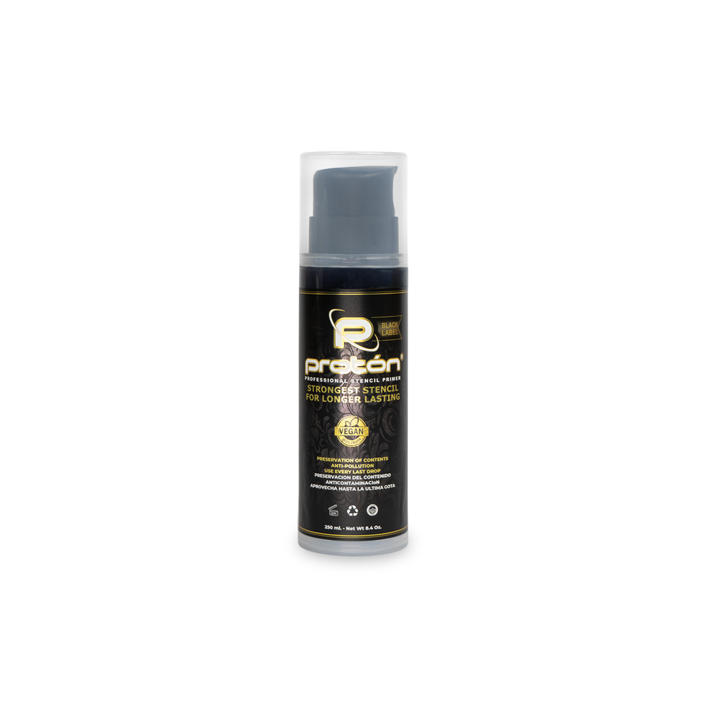 AIRLESS SYSTEM Proton Professional Stencil Primer Black Label 250ml AIRLESS SYSTEM Proton Professional Stencil Primer Black Label 250ml