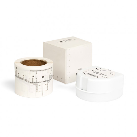 Measuring Tape Roll + Permanent Floating Lip Holder