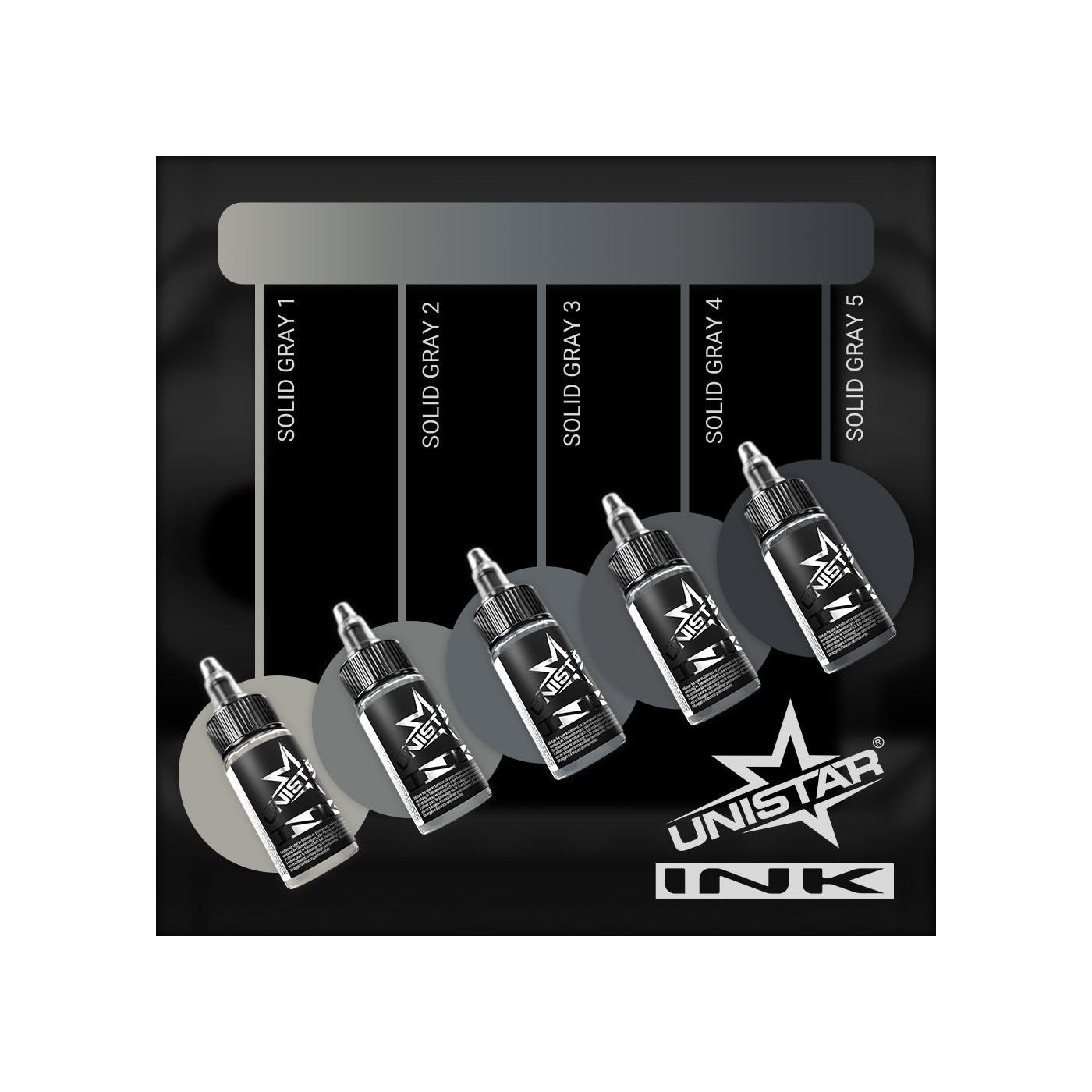 UNISTAR INK - SOLID GRAY 3 - 30ML (Reach Compliant) UNISTAR INK - SOLID GRAY 3 - 30ML (Reach Compliant)
