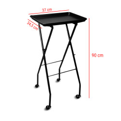 Folding working table - BLACK