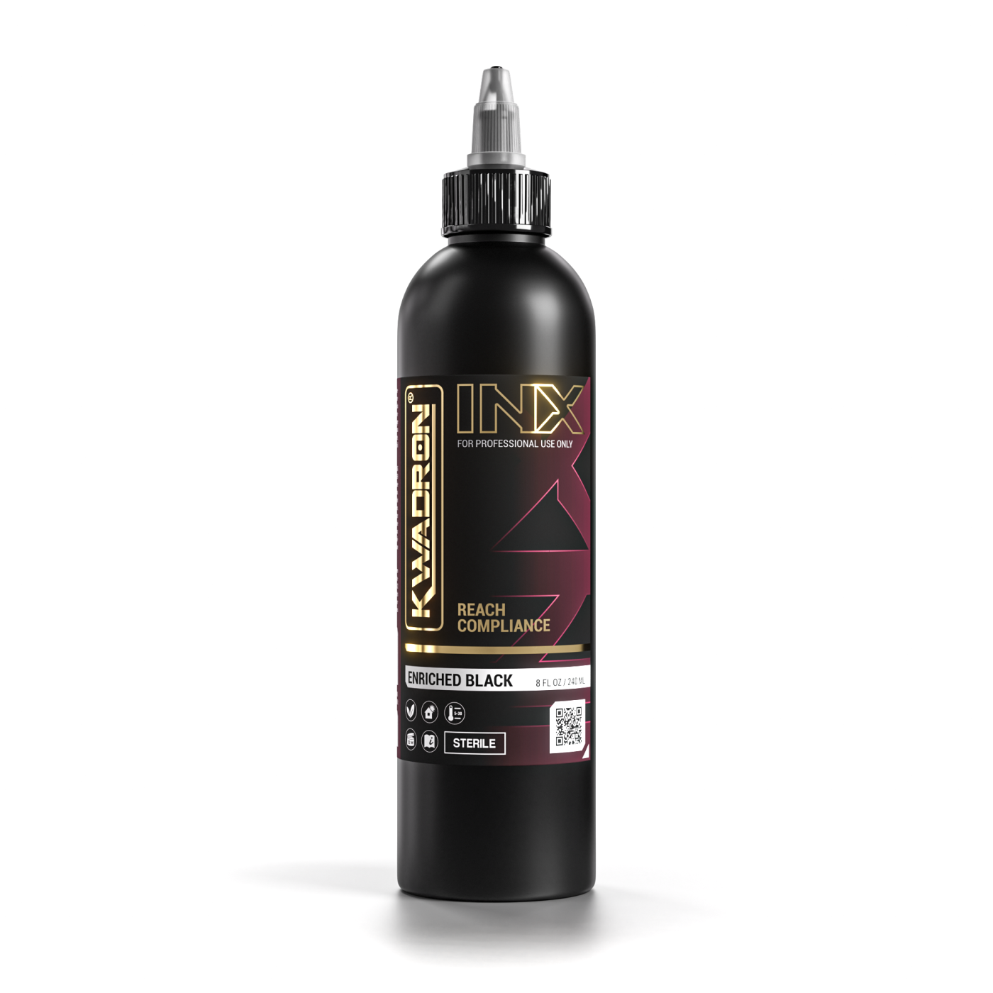 KWADRON INX Enriched Black - 240ml (Reach Compliant) KWADRON INX Enriched Black - 240ml (Reach Compliant)