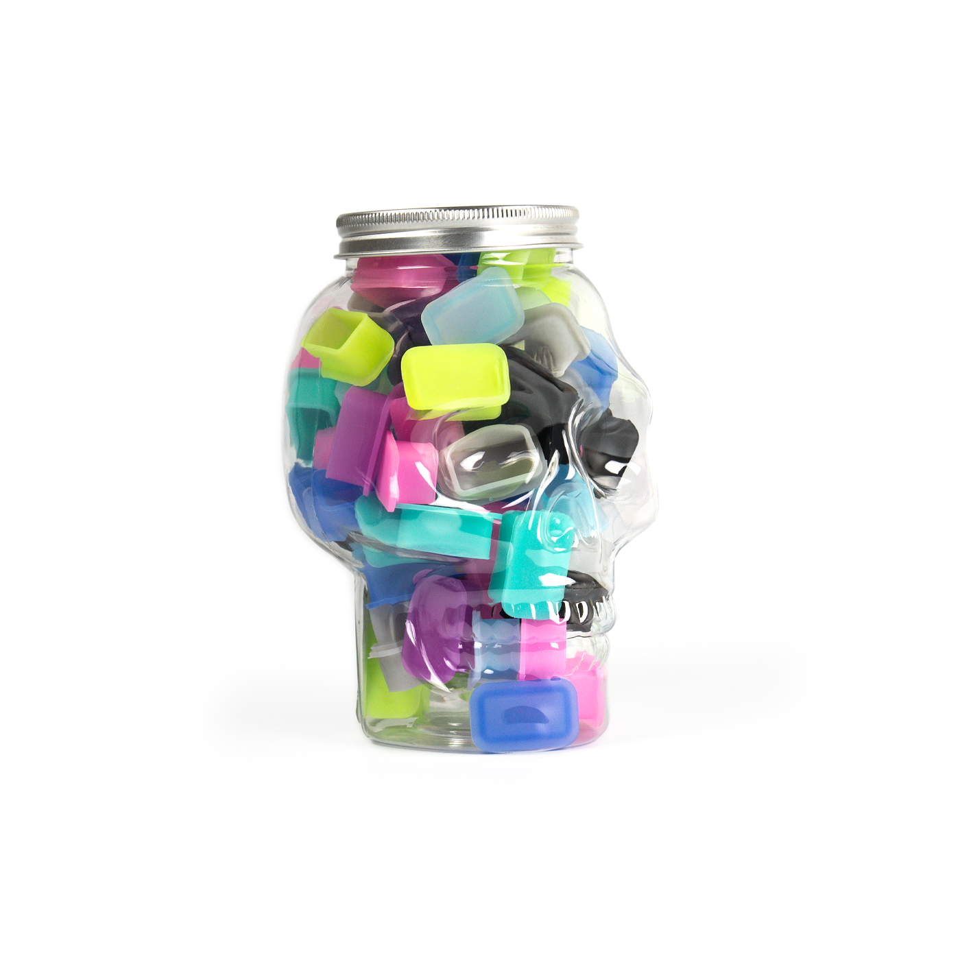 RECTANGLE Silicone Ink Cups in a Jar - 80pcs RECTANGLE Silicone Ink Cups in a Jar - 80pcs