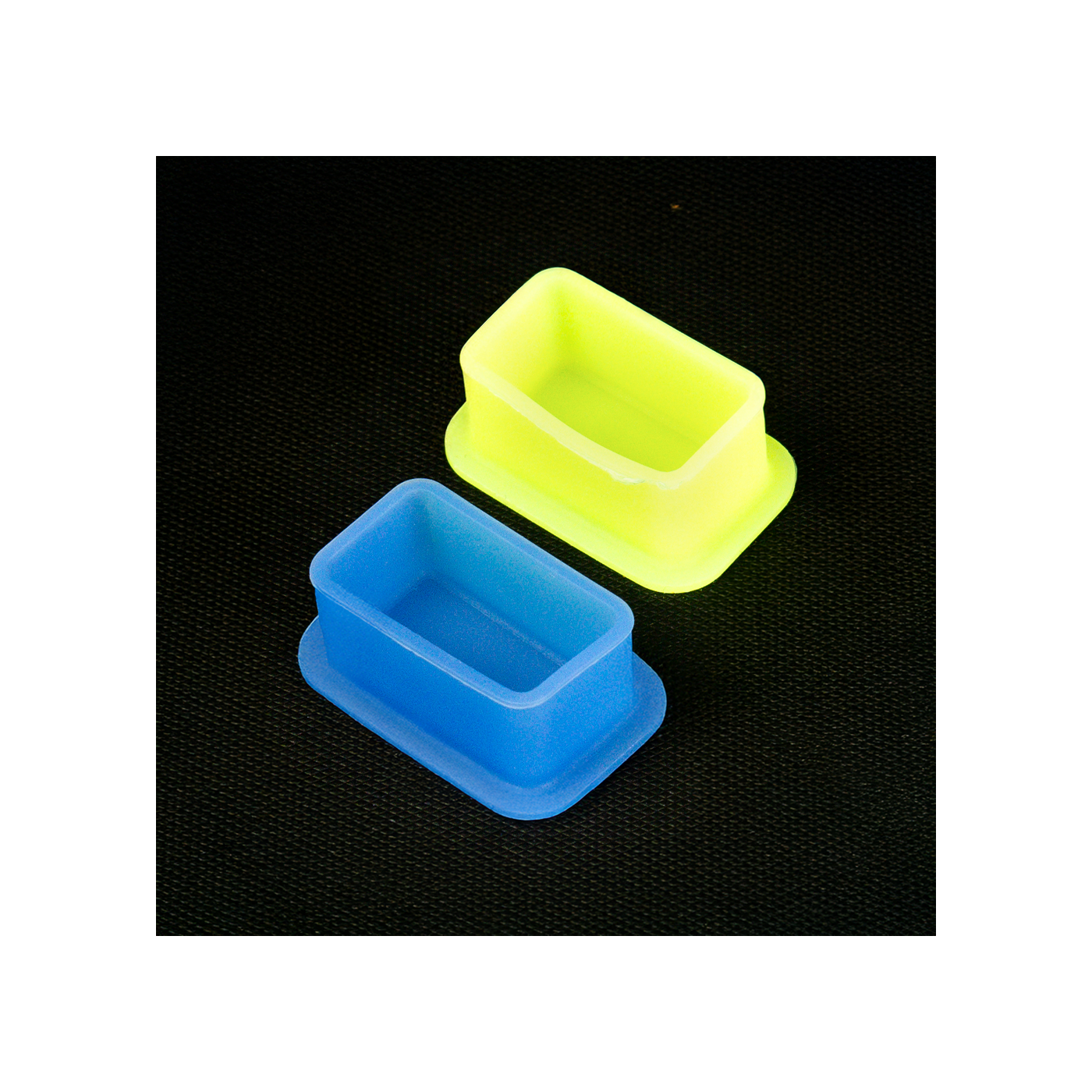 RECTANGLE Silicone Ink Cups in a Jar - 80pcs RECTANGLE Silicone Ink Cups in a Jar - 80pcs