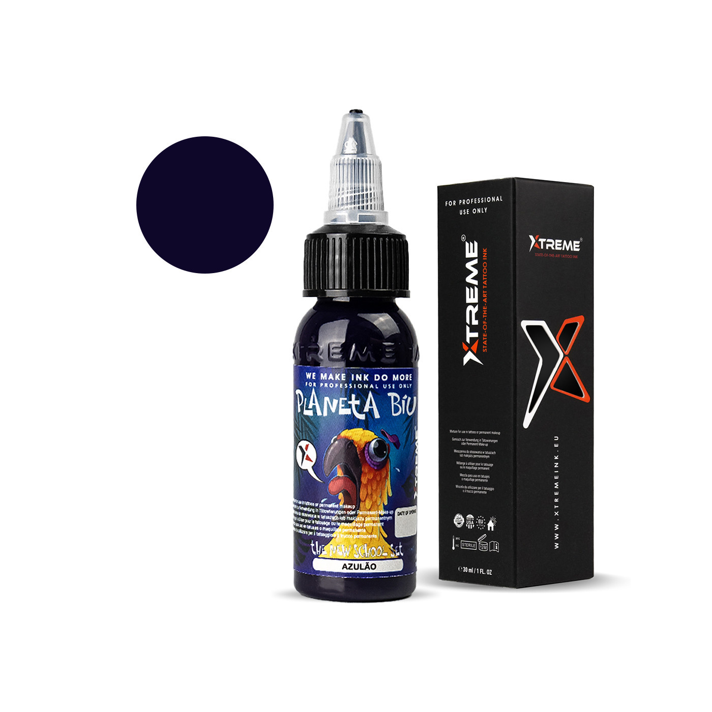 XTreme Ink - PLANETA BIU - Azulao - 30ml (Reach Compliant) XTreme Ink - PLANETA BIU - Azulao - 30ml (Reach Compliant)