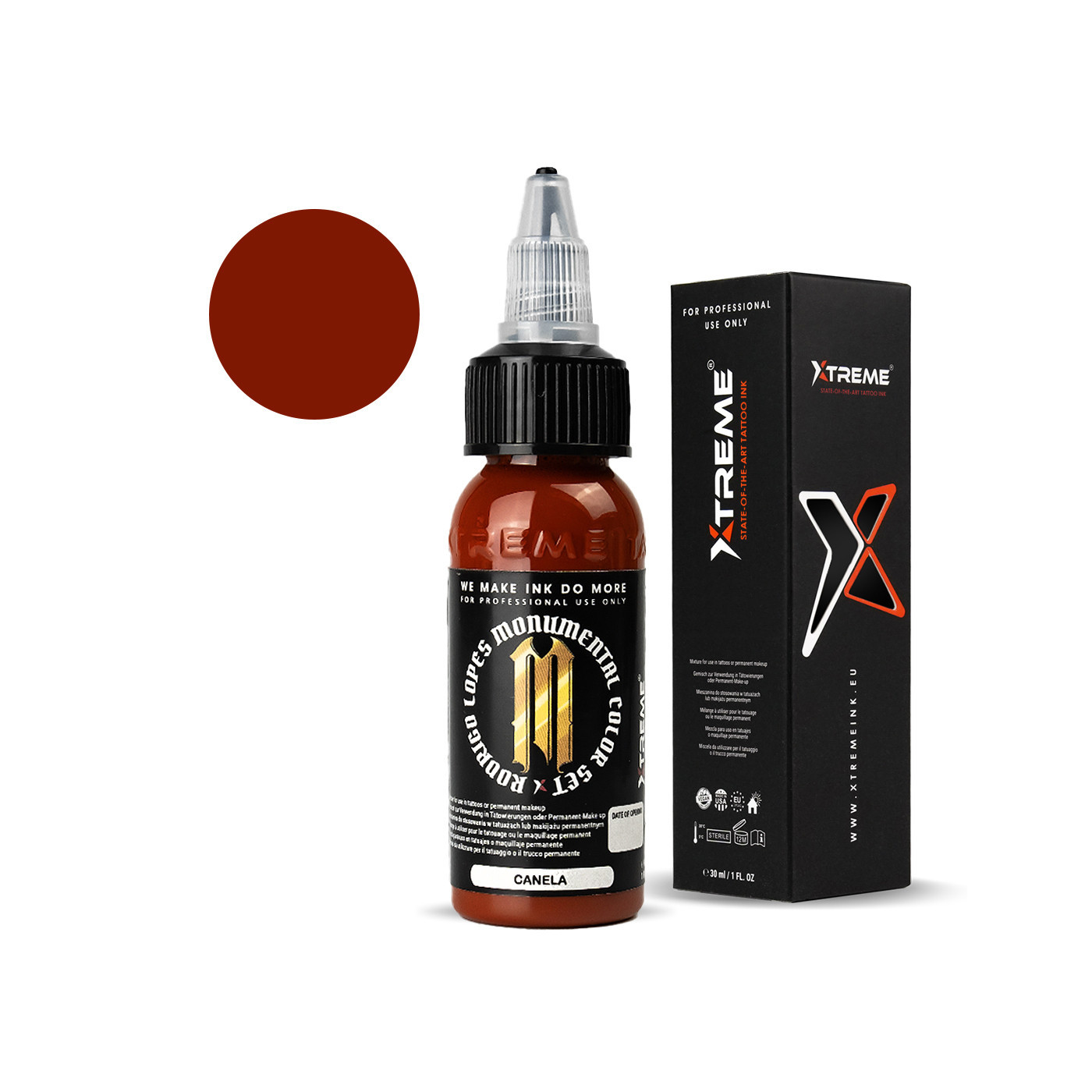 XTreme Ink - RODRIGO LOPES - Canela - 30ml (Reach Compliant) XTreme Ink - RODRIGO LOPES - Canela - 30ml (Reach Compliant)
