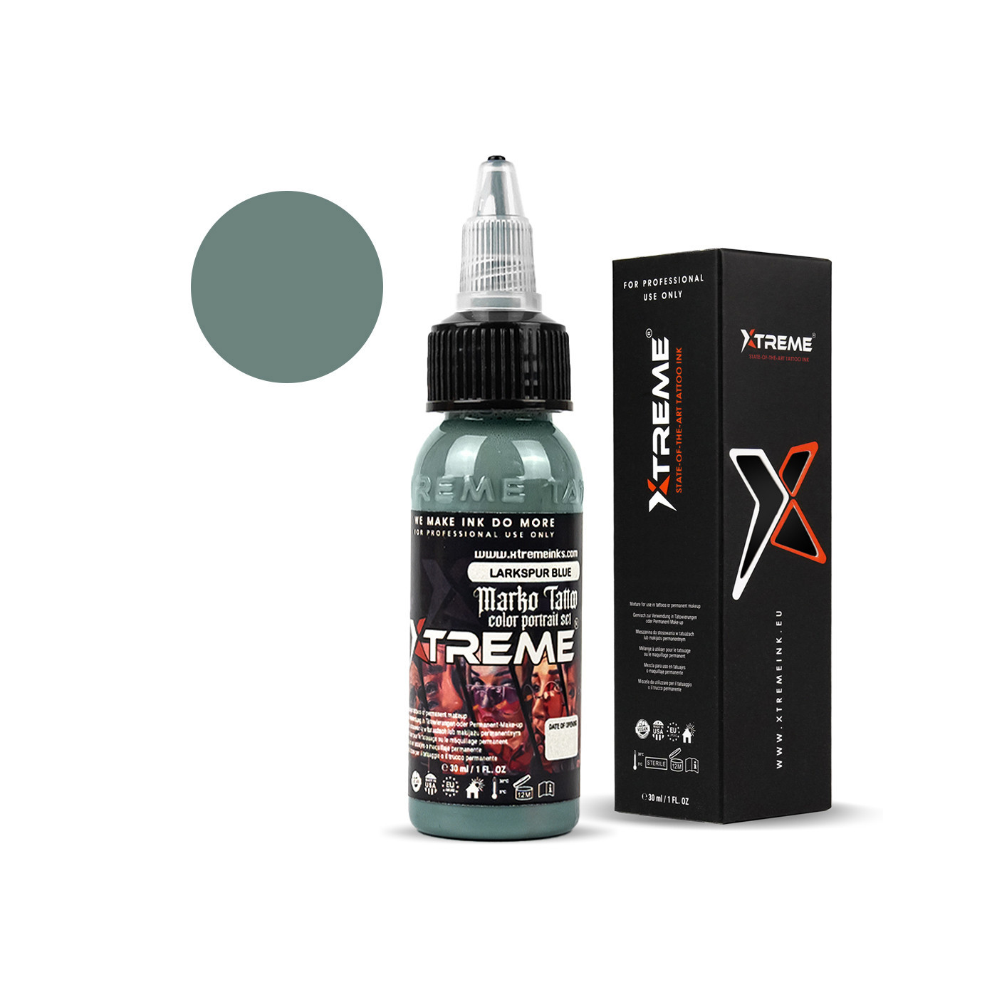 XTreme Ink - MARKO TATTOO - Larkspur Blue - 30ml (Reach Compliant) XTreme Ink - MARKO TATTOO - Larkspur Blue - 30ml (Reach Compliant)