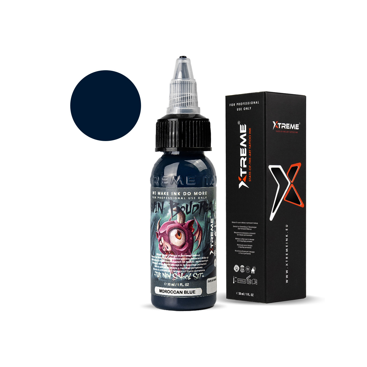 XTreme Ink - KEVIN BOUDREALU - Moroccan Blue - 30ml (Reach Compliant) XTreme Ink - KEVIN BOUDREALU - Moroccan Blue - 30ml (Reach Compliant)