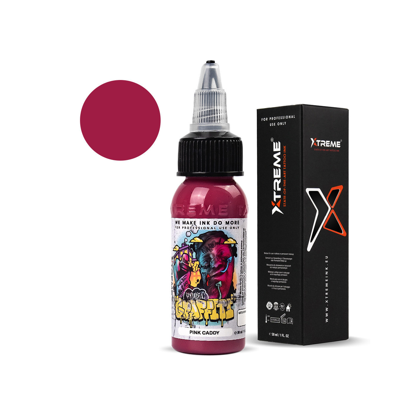 XTreme Ink - KYLE WARWICK - Pink Caddy - 30ml (Reach Compliant) XTreme Ink - KYLE WARWICK - Pink Caddy - 30ml (Reach Compliant)