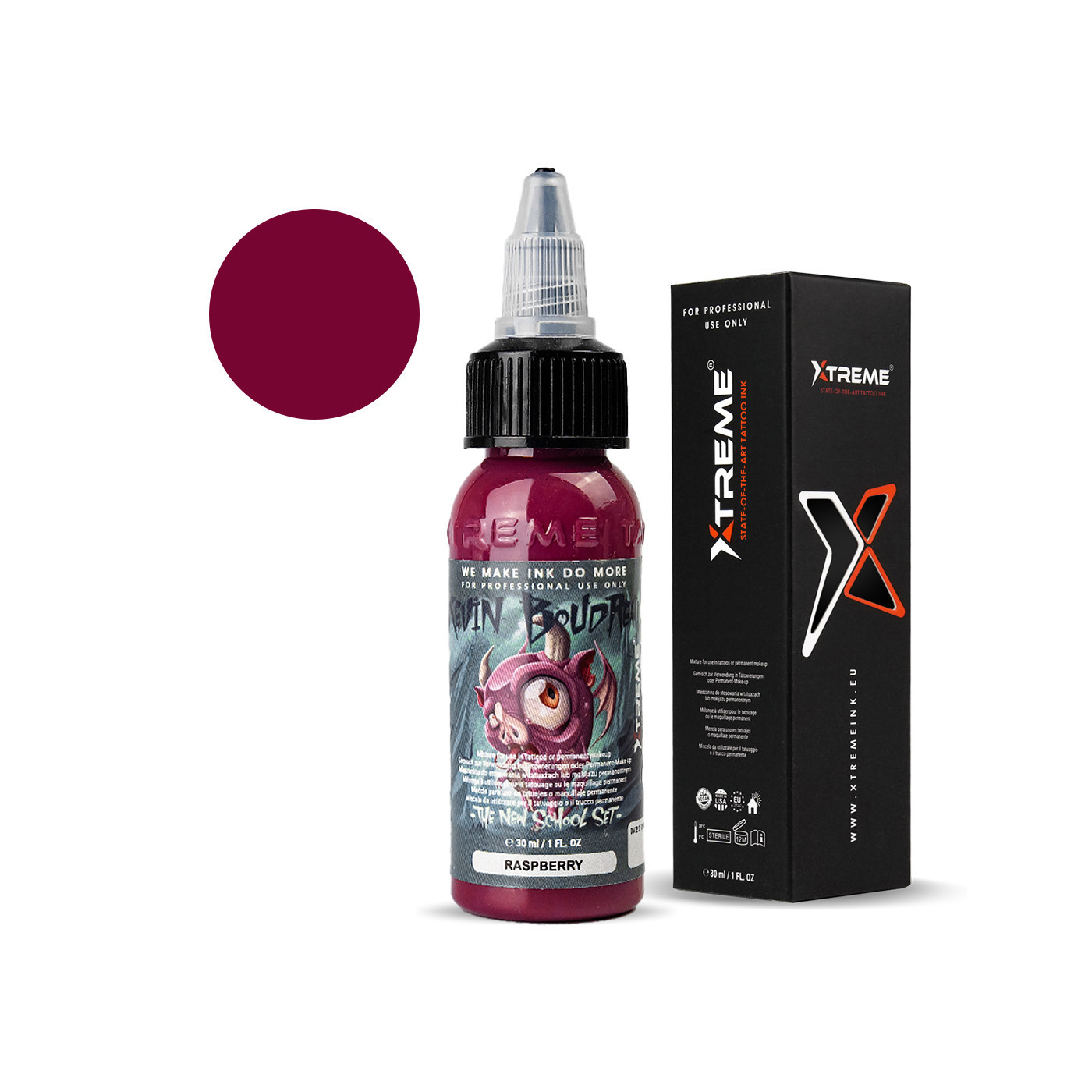 XTreme Ink - KEVIN BOUDREALU - Raspberry - 30ml (Reach Compliant) XTreme Ink - KEVIN BOUDREALU - Raspberry - 30ml (Reach Compliant)