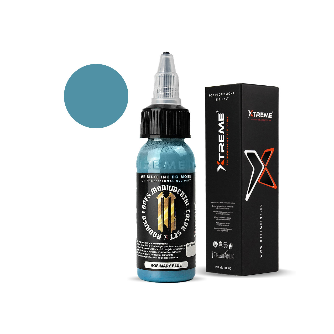 XTreme Ink - RODRIGO LOPES - Rosmary Blue - 30ml (Reach Compliant) XTreme Ink - RODRIGO LOPES - Rosmary Blue - 30ml (Reach Compliant)