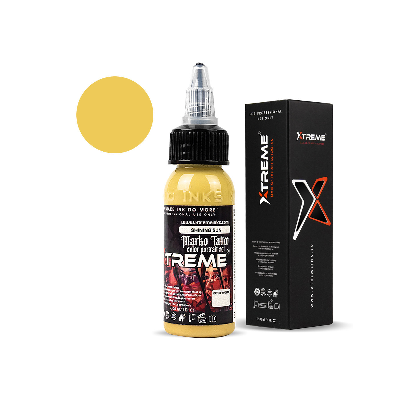 XTreme Ink - MARKO TATTOO - Shining Sun - 30ml (Reach Compliant) XTreme Ink - MARKO TATTOO - Shining Sun - 30ml (Reach Compliant)
