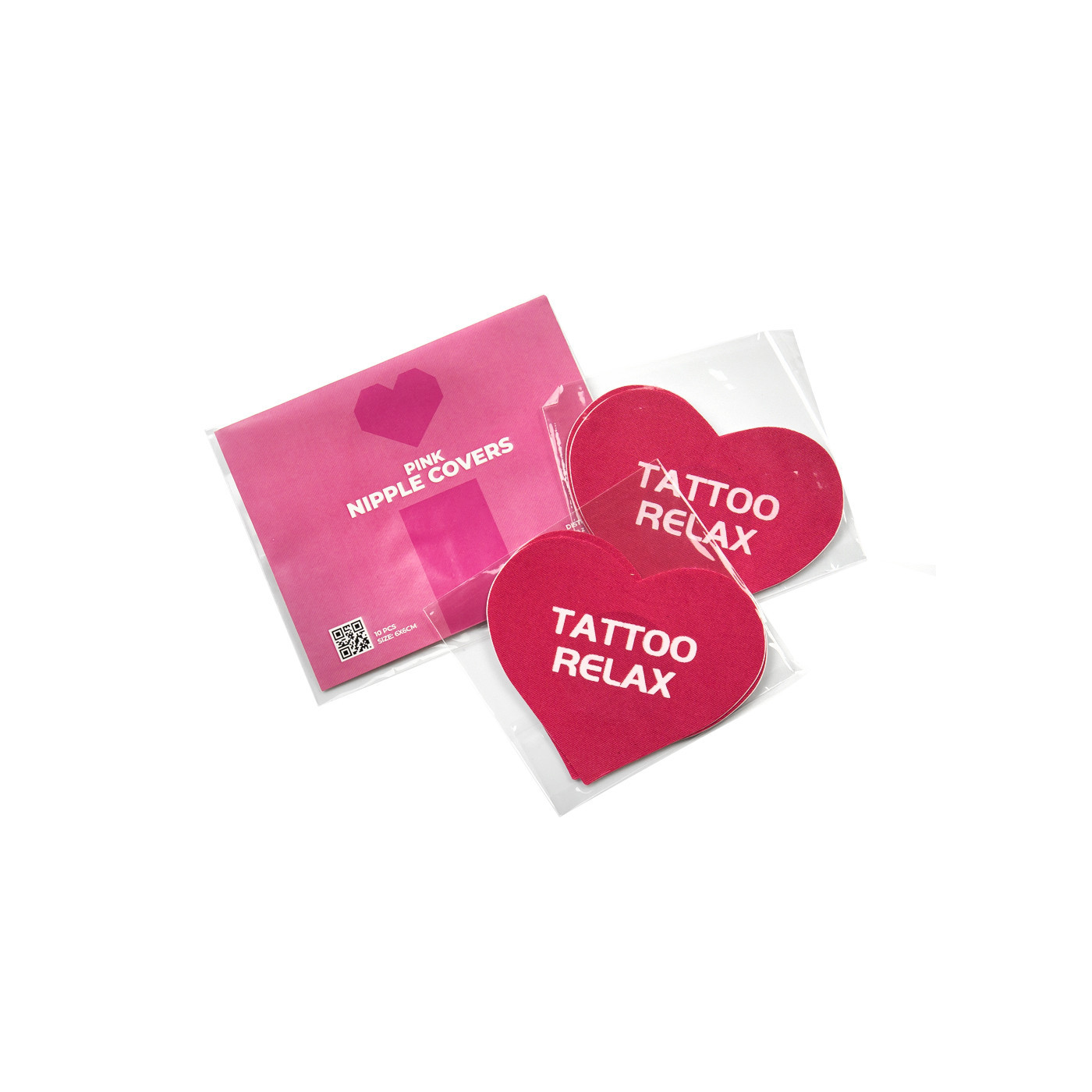 Heart-Shaped Pink Nipple Covers - 10 pcs Heart-Shaped Pink Nipple Covers - 10 pcs