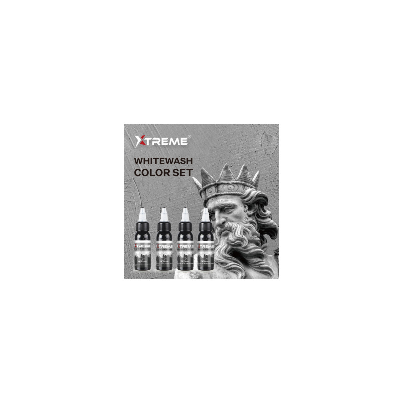 XTreme Ink - WHITEWASH SET 4 x30ml (Reach Compliant)