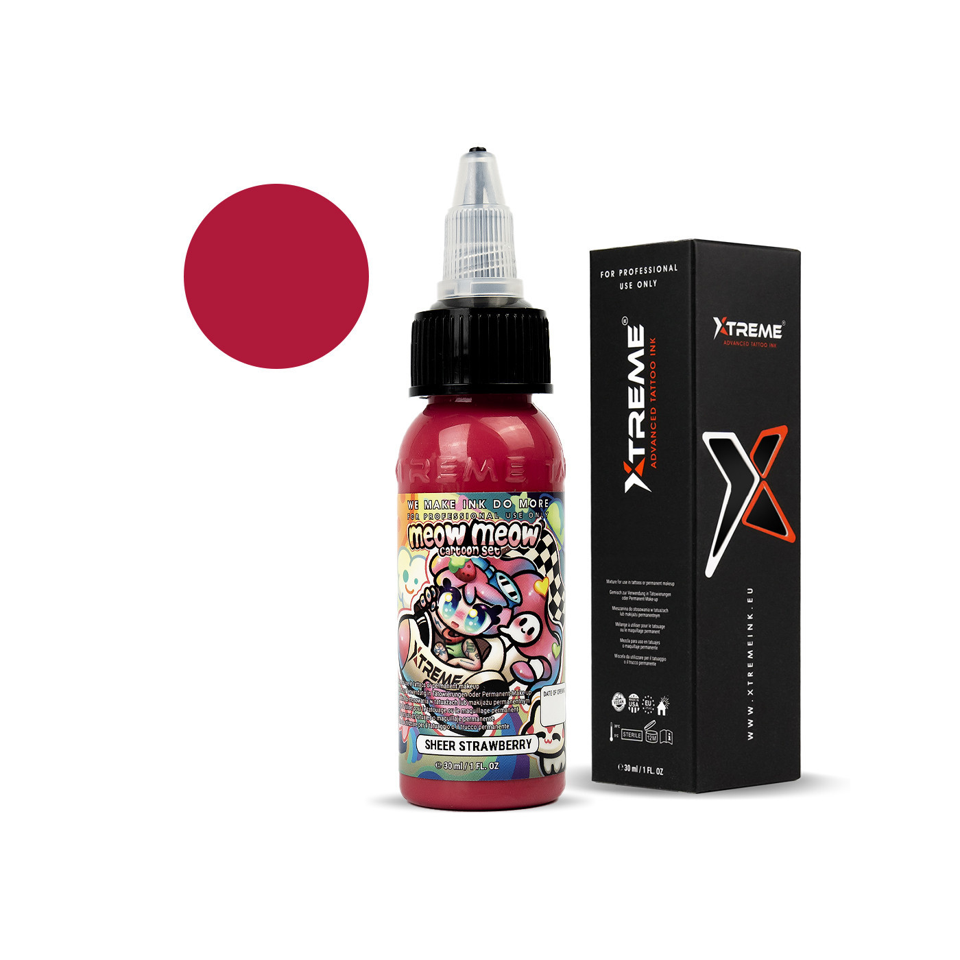 XTreme Ink - MEOW MEOW - Sheer Strawberry - 30ml (Reach Compliant) XTreme Ink - MEOW MEOW - Sheer Strawberry - 30ml (Reach Compliant)
