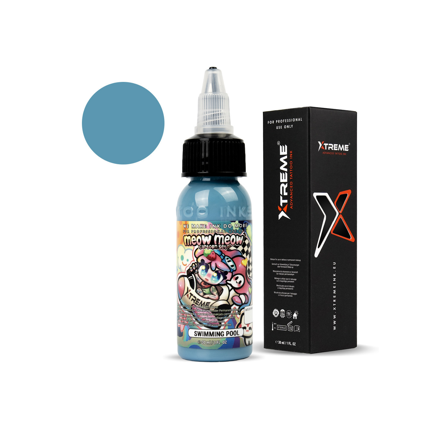 XTreme Ink - MEOW MEOW - Swimming Pool - 30ml (Reach Compliant) XTreme Ink - MEOW MEOW - Swimming Pool - 30ml (Reach Compliant)