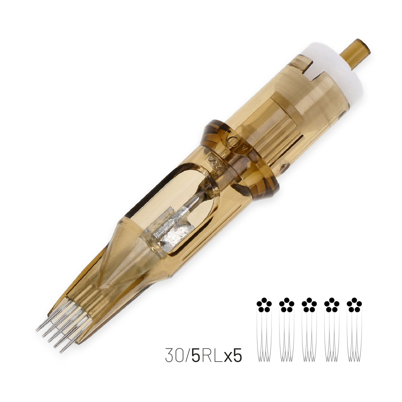 KWADRON Cartridge System 0.30 mm 30/5RLLTx5 Whip Shading - 1 pc.