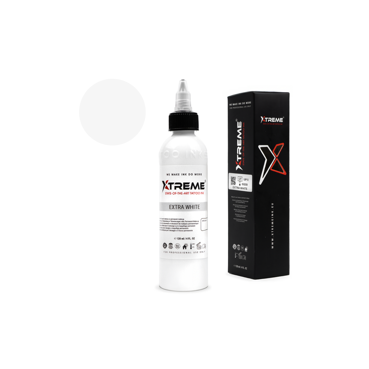 XTreme Ink - EXTRA WHITE 120 ml (Reach Compliant) XTreme Ink - EXTRA WHITE 120 ml (Reach Compliant)