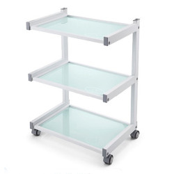 Cosmetic table with 3 shelves