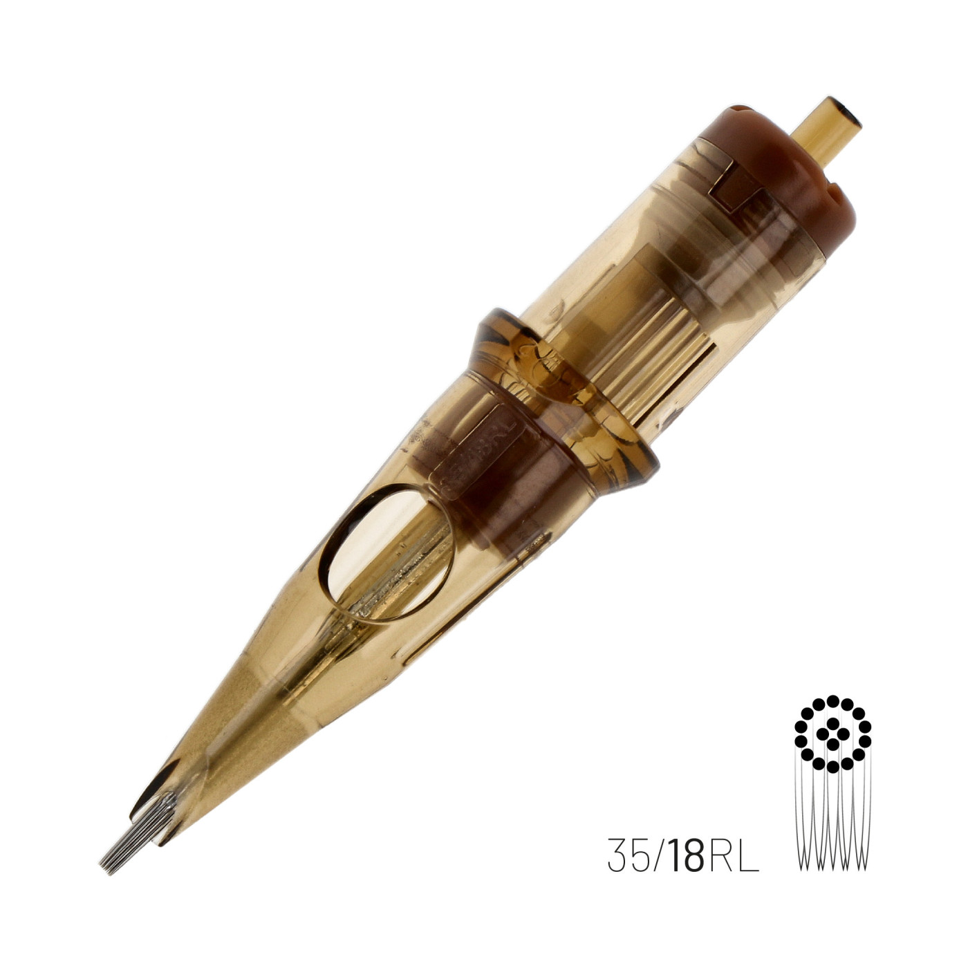 KWADRON Cartridge System - 0.35mm RL - Round Liner - Medium Taper - 1pc KWADRON Cartridge System - 0.35mm RL - Round Liner - Medium Taper - 1pc