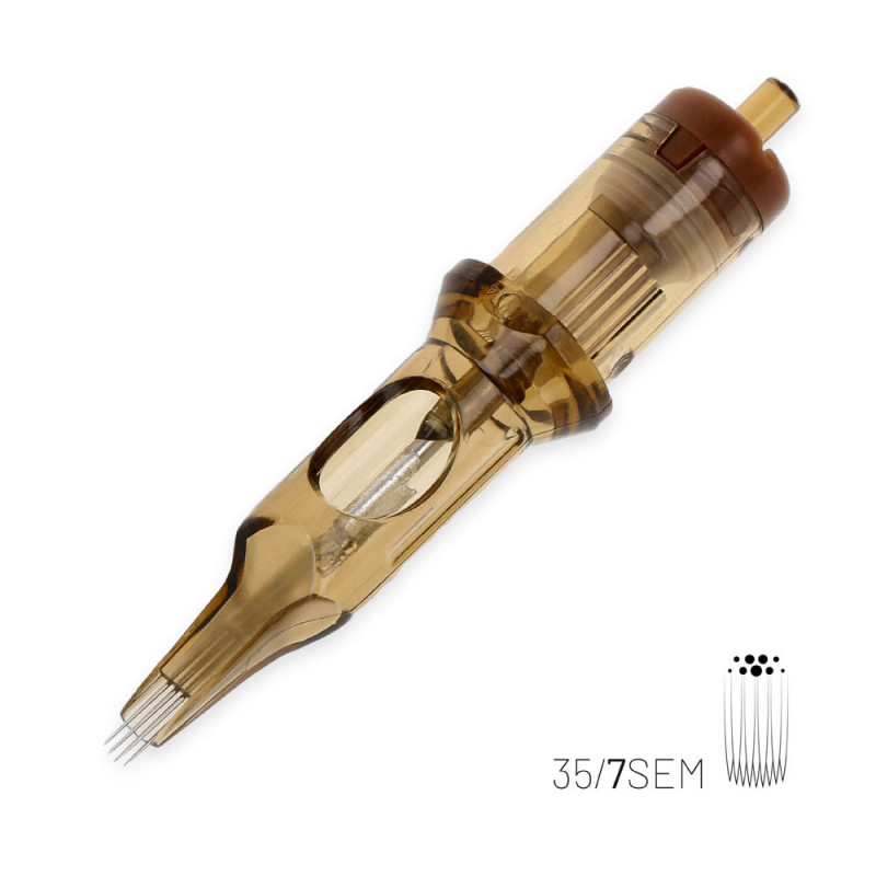 KWADRON Cartridge System - 0.35mm SEMMT - Soft Edge Magnum - Medium Taper - 1pc KWADRON Cartridge System - 0.35mm SEMMT - Soft Edge Magnum - Medium Taper - 1pc