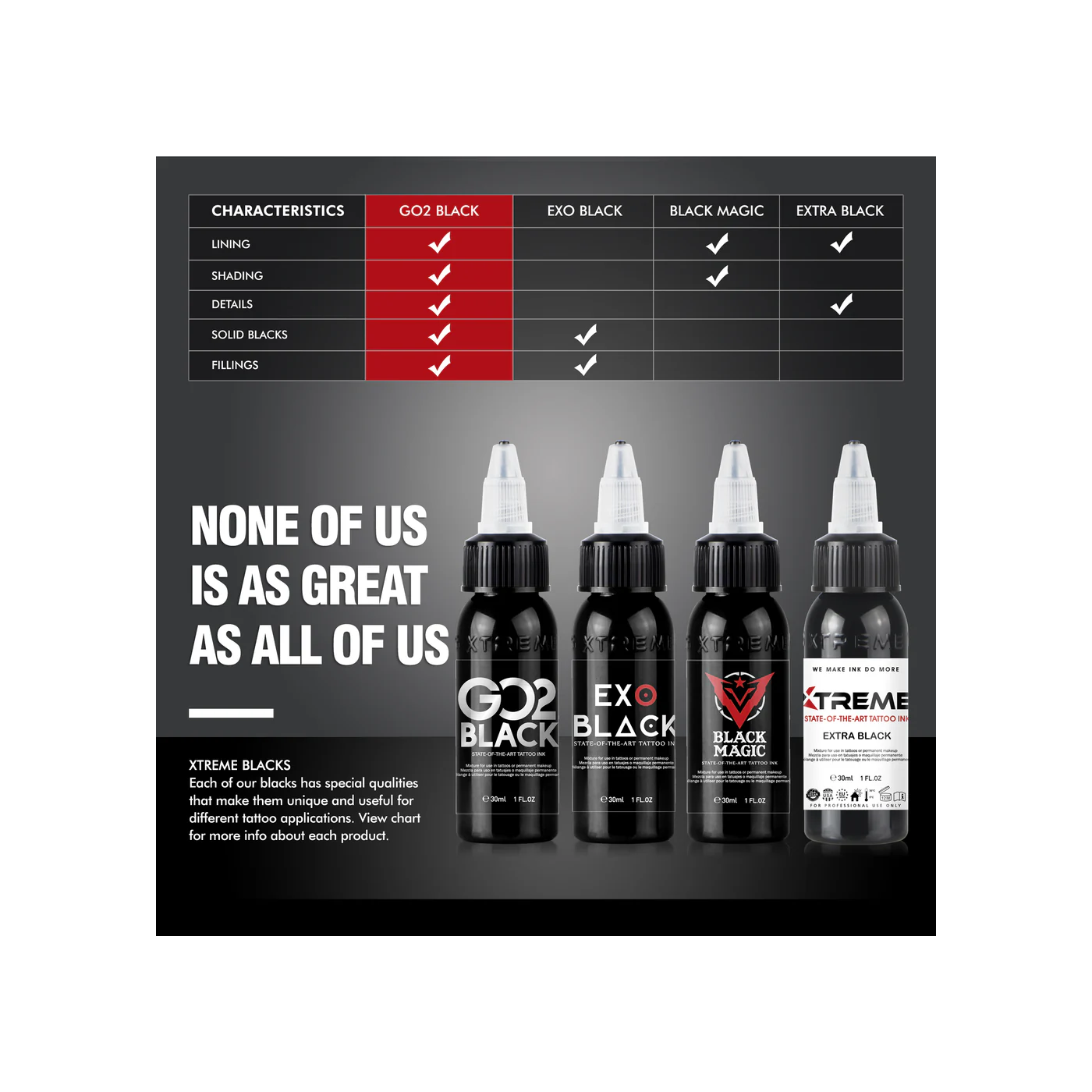 Xtreme Ink - Go2 Black - 240ml (Reach Compliant) Xtreme Ink - Go2 Black - 240ml (Reach Compliant)
