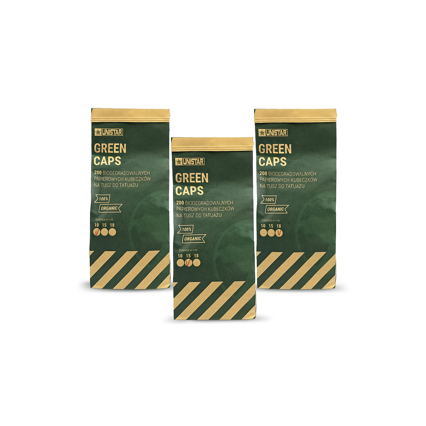 Unistar - ECO Paper Ink Cups /200pcs/