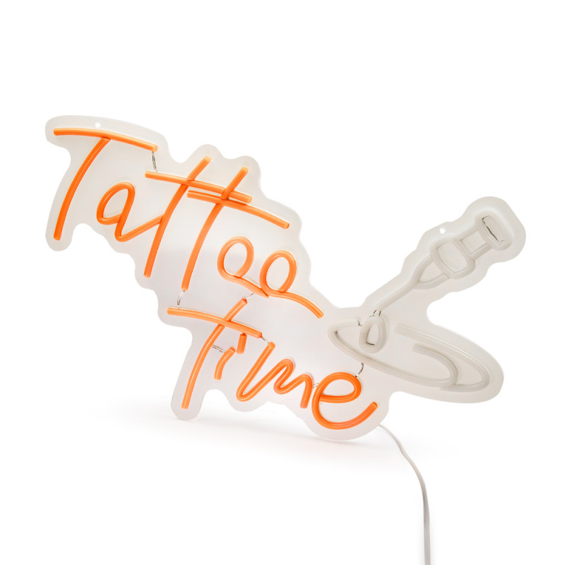 neon-tattoo-time-pomaranczowy