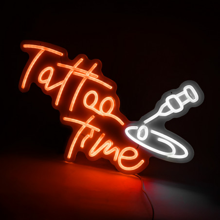 neon-tattoo-time-pomaranczowy