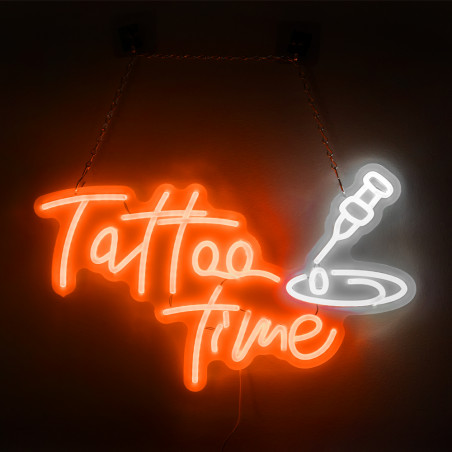 neon-tattoo-time-pomaranczowy